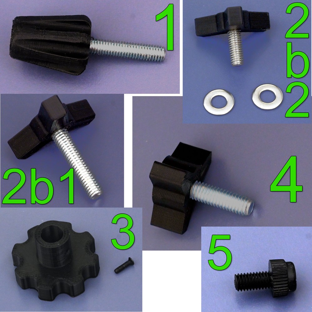 Telescope Replacement Knobs/Handles/Bolts for Various Telescopes 3D Printed
