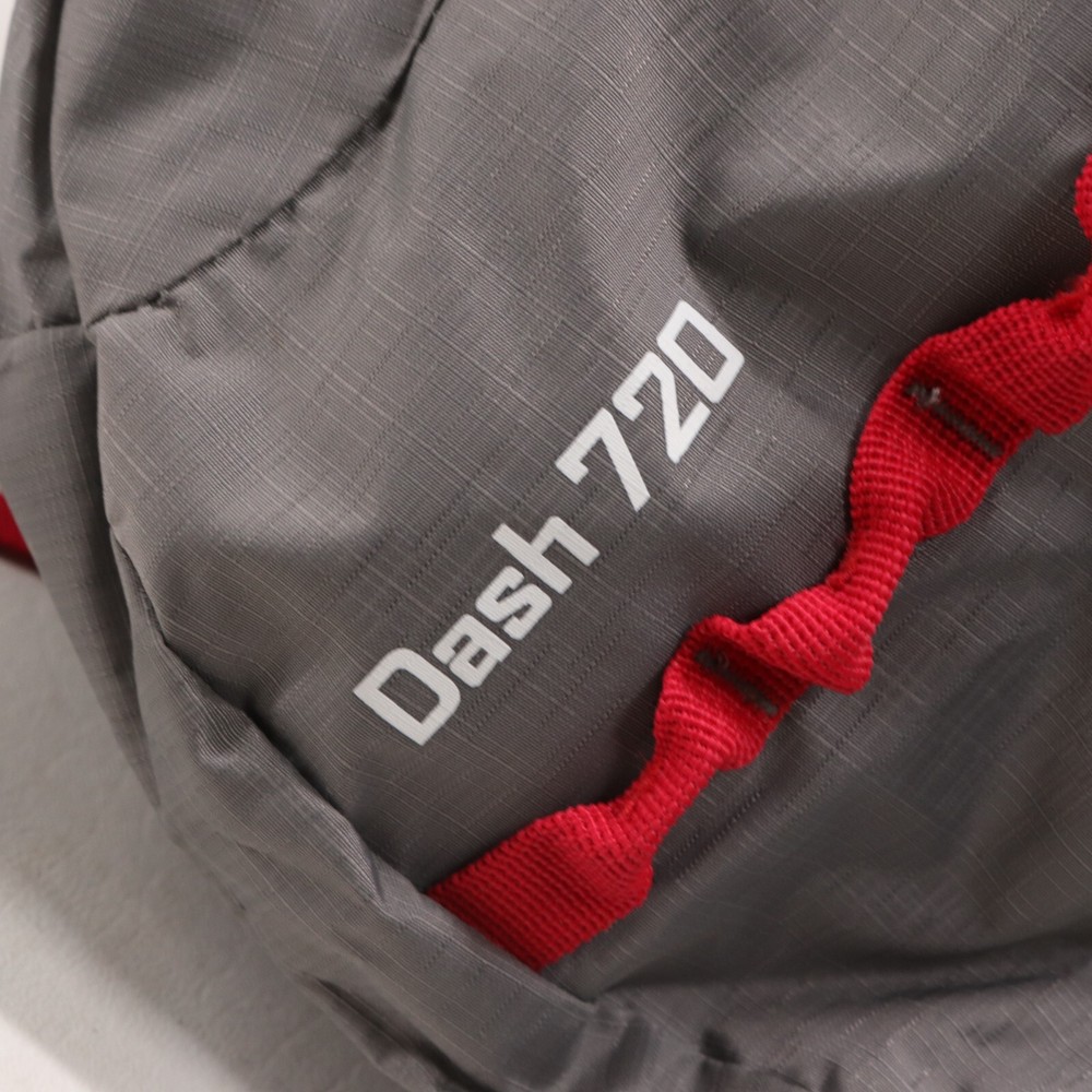 Ascend Backpack Water Resistant Hiking Light Pack Drawstring Folding Gray Nylon