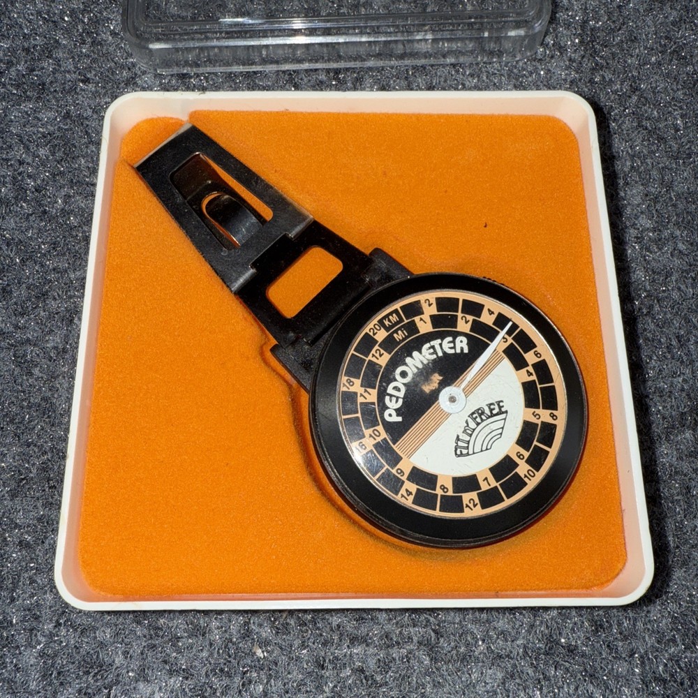 Vintage Ford Jogger Pedometer w/Original Paperwork & Case...