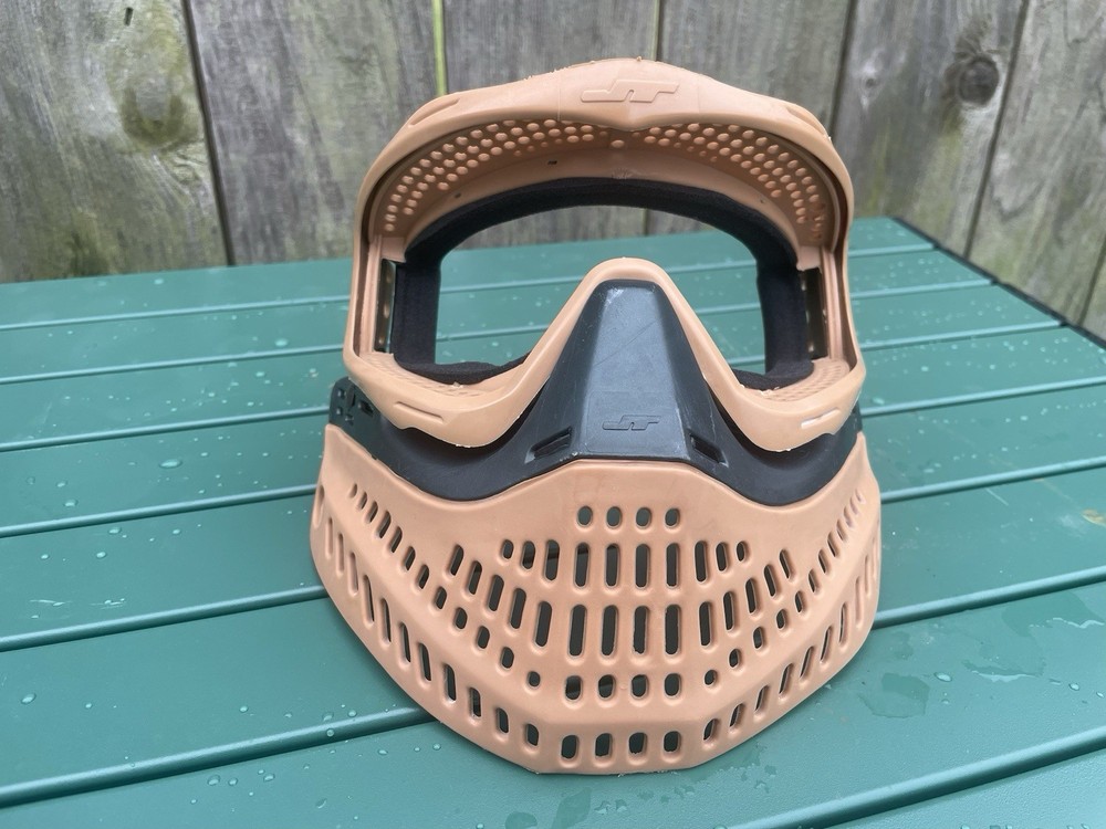 JT Proflex Brown/Tan & Charcoal Paintball Mask Goggle