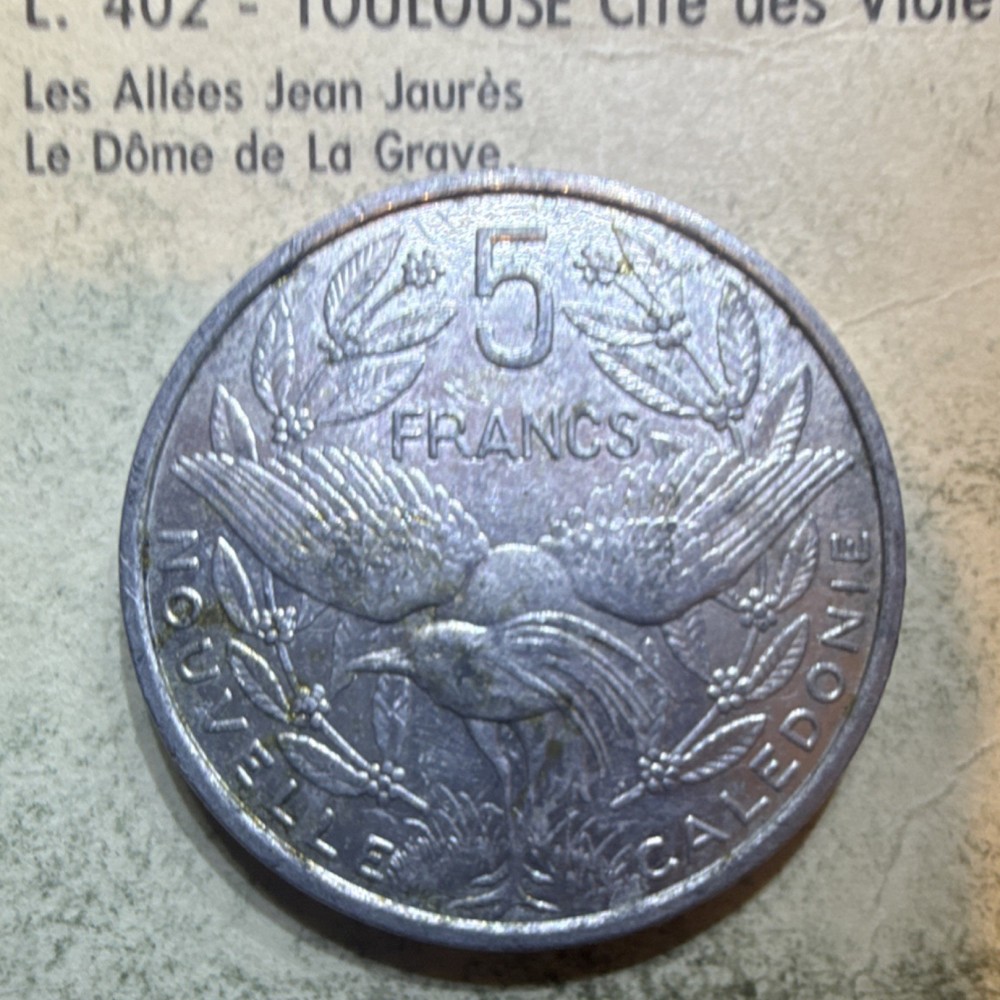 2011 New Caledonia 5 Francs Coin