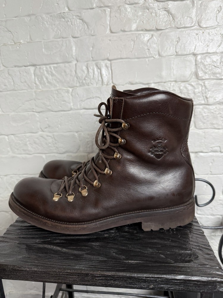 Bally Men's Leather Boots Size 10 Brown