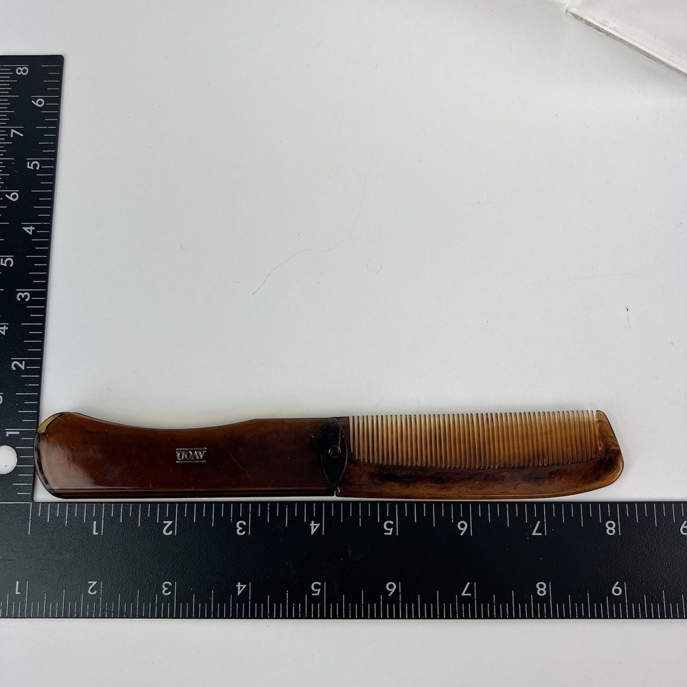 Avon Vintage Cambridge Collection folding tortoise comb 1982