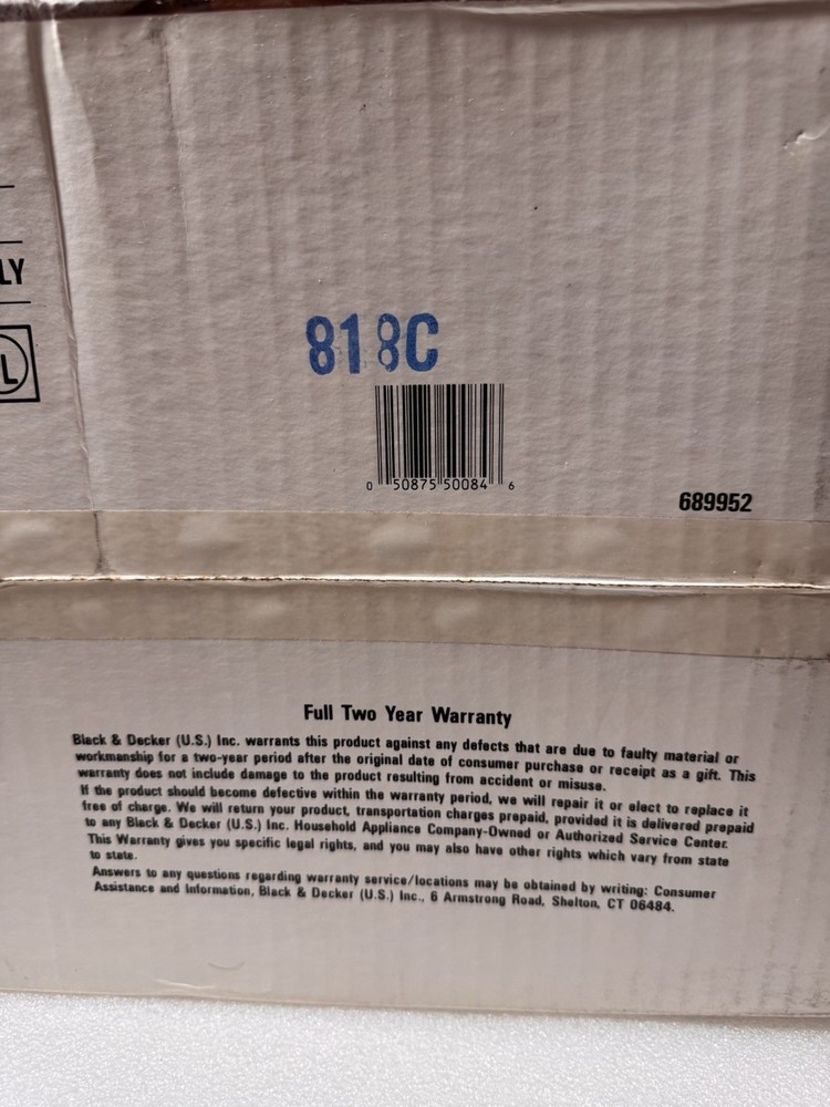 Black & Decker Spacemaker Under Cabinet Drip Coffee Maker SDC2A - Sealed