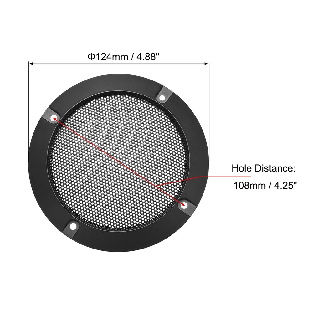 4 Inch Grill Cover Black