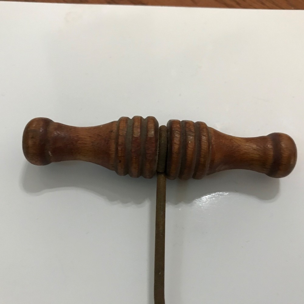 Antique Victorian Scottish Hand-Carved Handle CORKSCREW