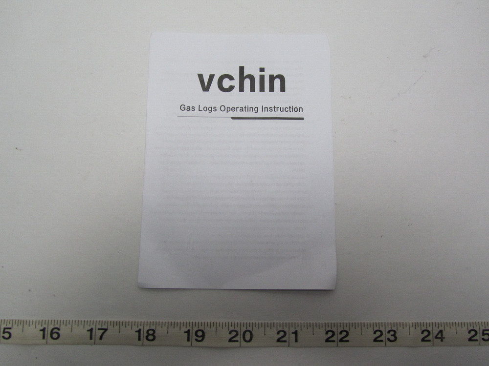 Vchin 10pc Ceramic Log for fireplace Heat Resistant Stackable Log Set