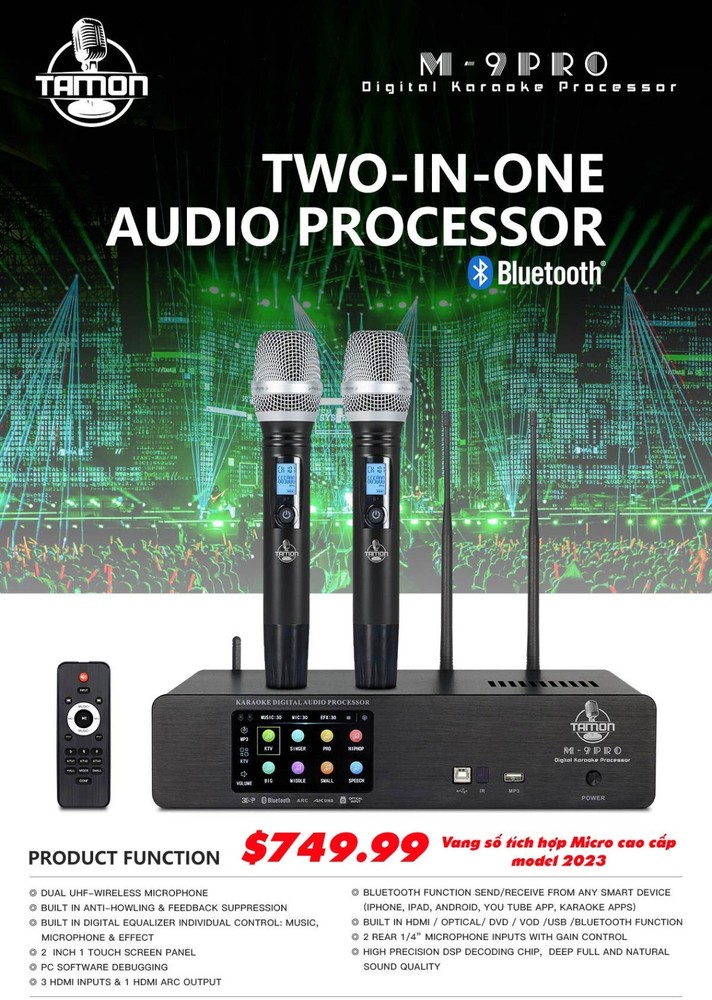 Tamon M-9 Pro Touch Screen Karaoke Processor (110 Voltage)