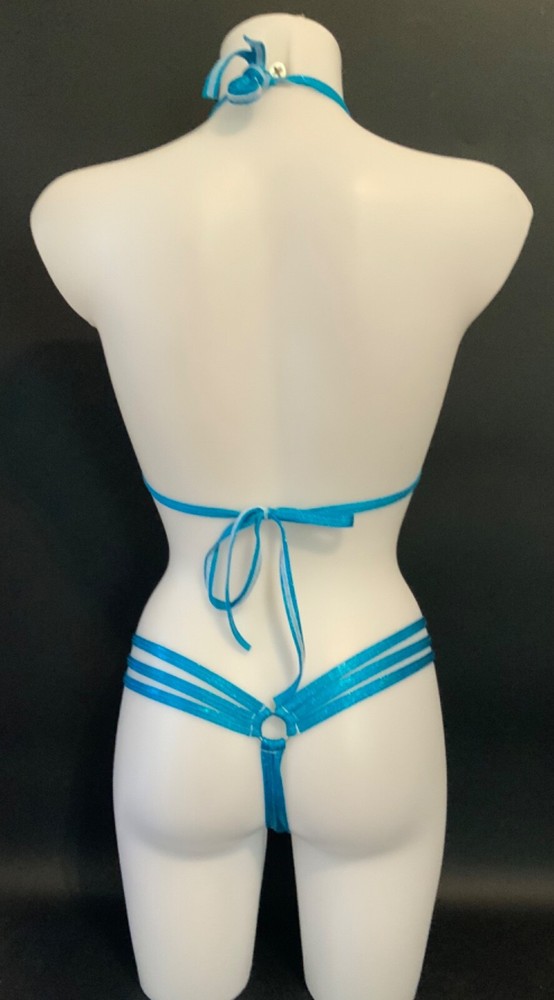 Exotic Dancer Tri Top And Thong Set