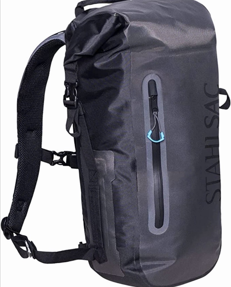 Stahlsac STORM Waterproof Backpack Black Roll Top Construction Dry Bag