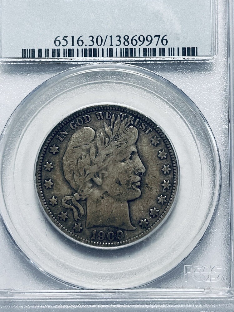1909 Barber Half Dollar PCGS VF30