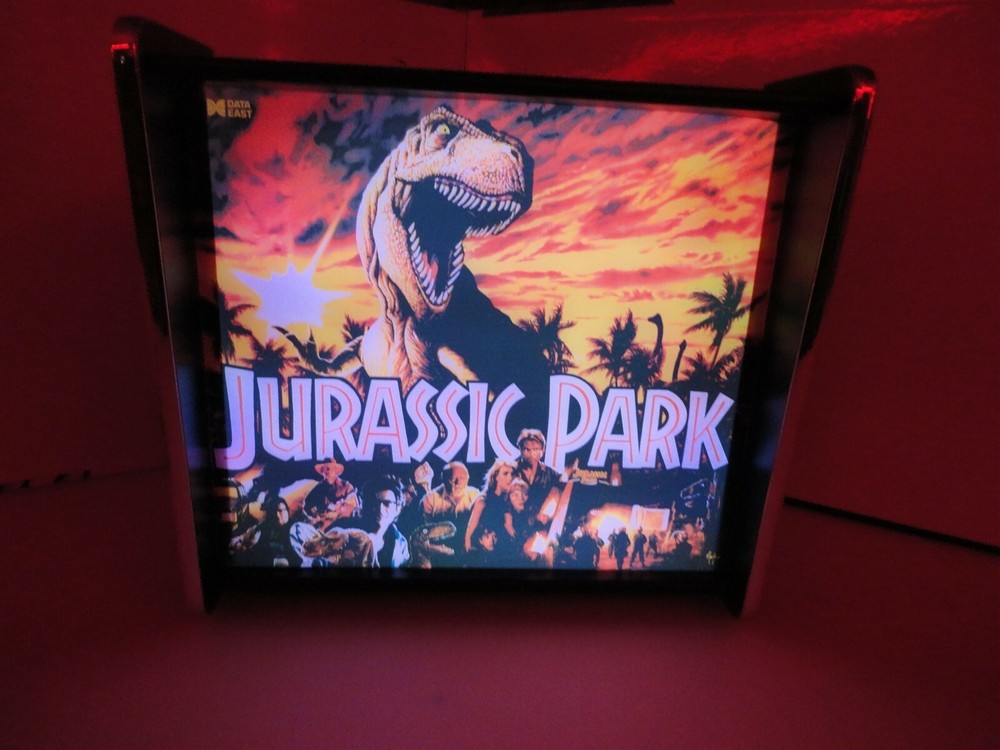 Jurassic Park Data East Pinball Head LED Display light box