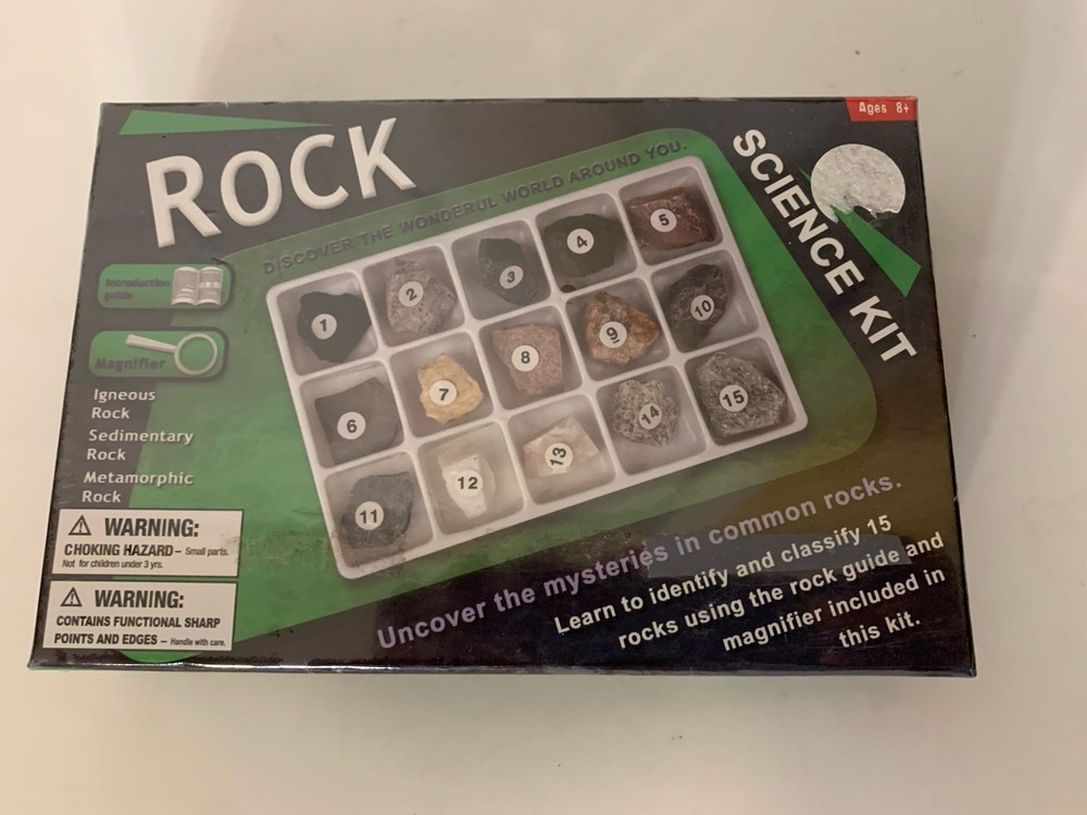 Rock Science Kit Guide And Magnifier 15 Rocks