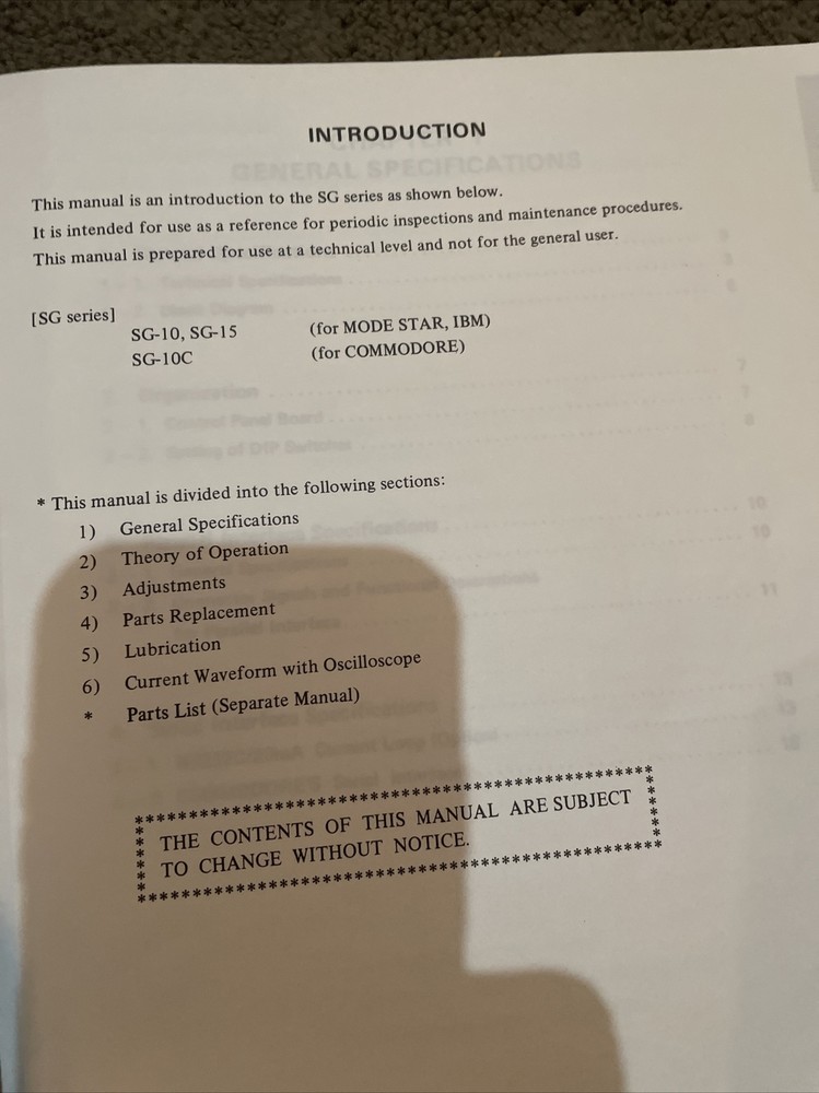 Dot Matrix Printer Technical Manual Star Micronics Inc