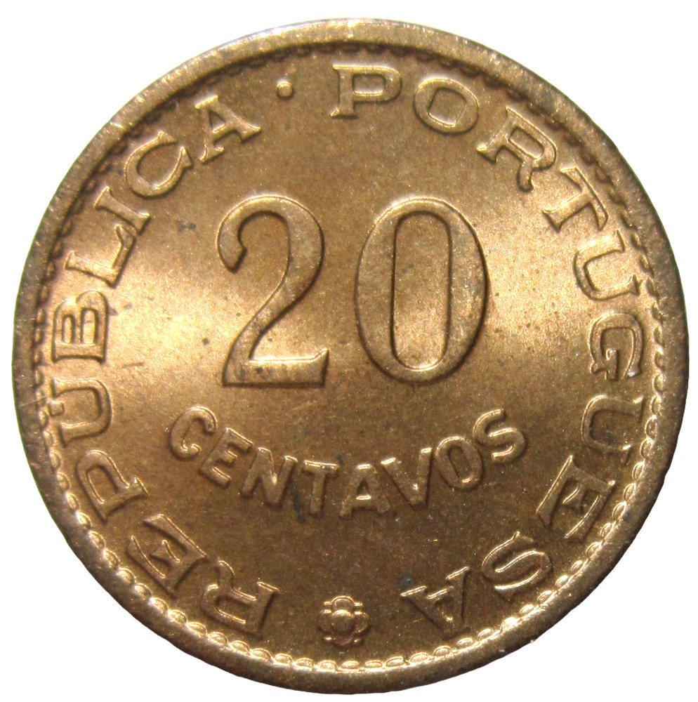 MOZAMBIQUE. 20 CENTAVOS, 1961. UNCIRCULATED.