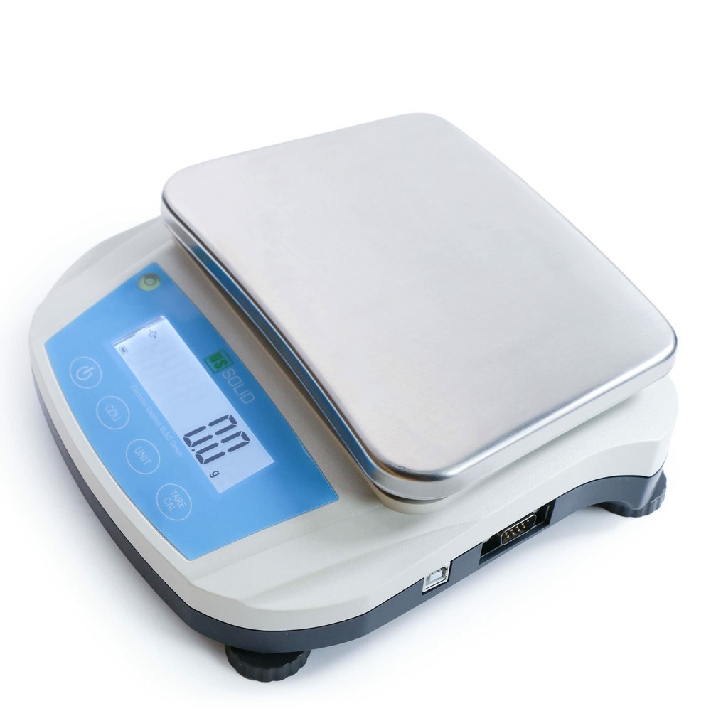 U.S. Solid Analytical Balance 5000 x 0.1 g Lab Digital Precision Scale 19 Units