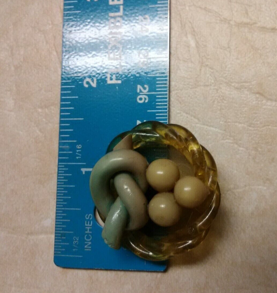 Vintage shank style button twisted plastic grapes ???