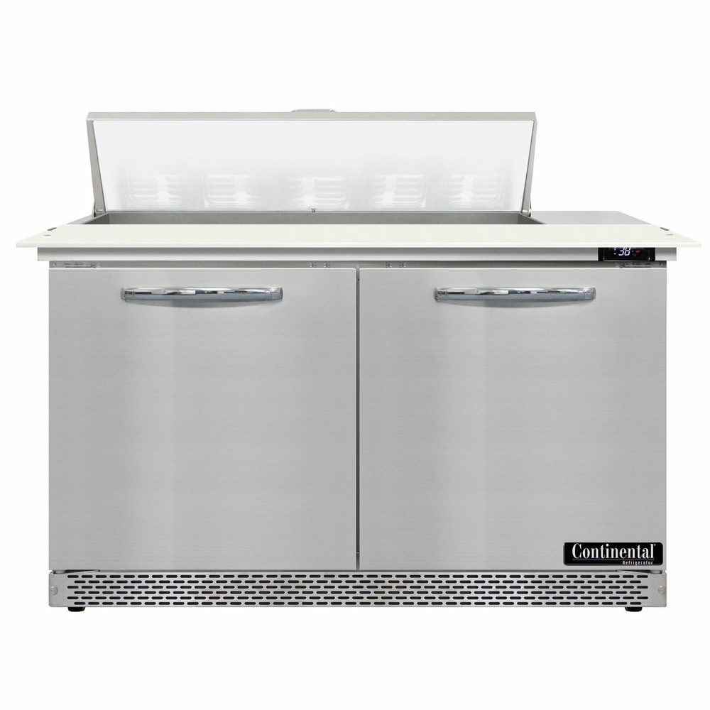 Continental Refrigerator D48N10C-FB 48" 2 Doors Sandwich / Salad Prep Table