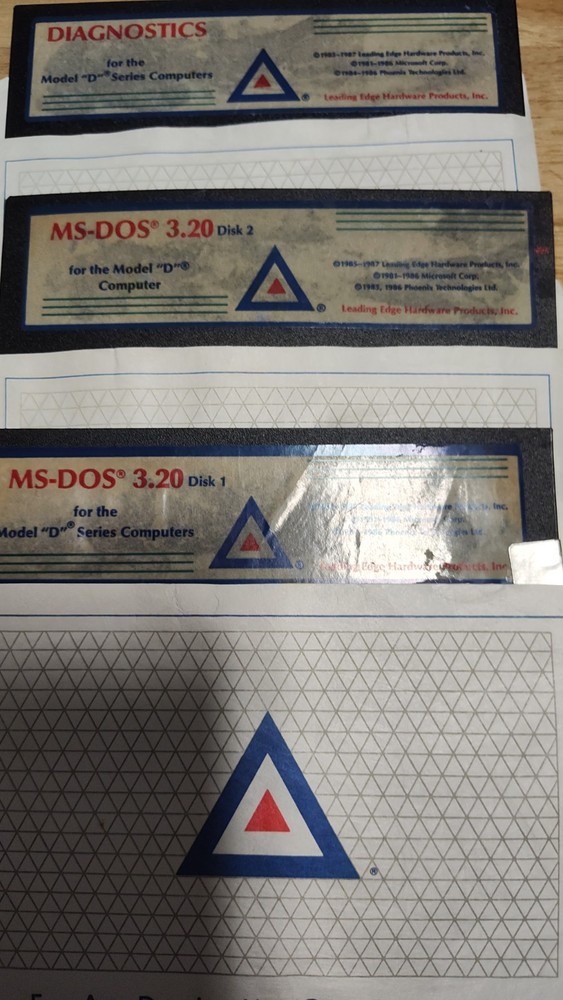 MS-DOS 3.20 For the Model "D" Series Computer by Leading Edge UNTESTED