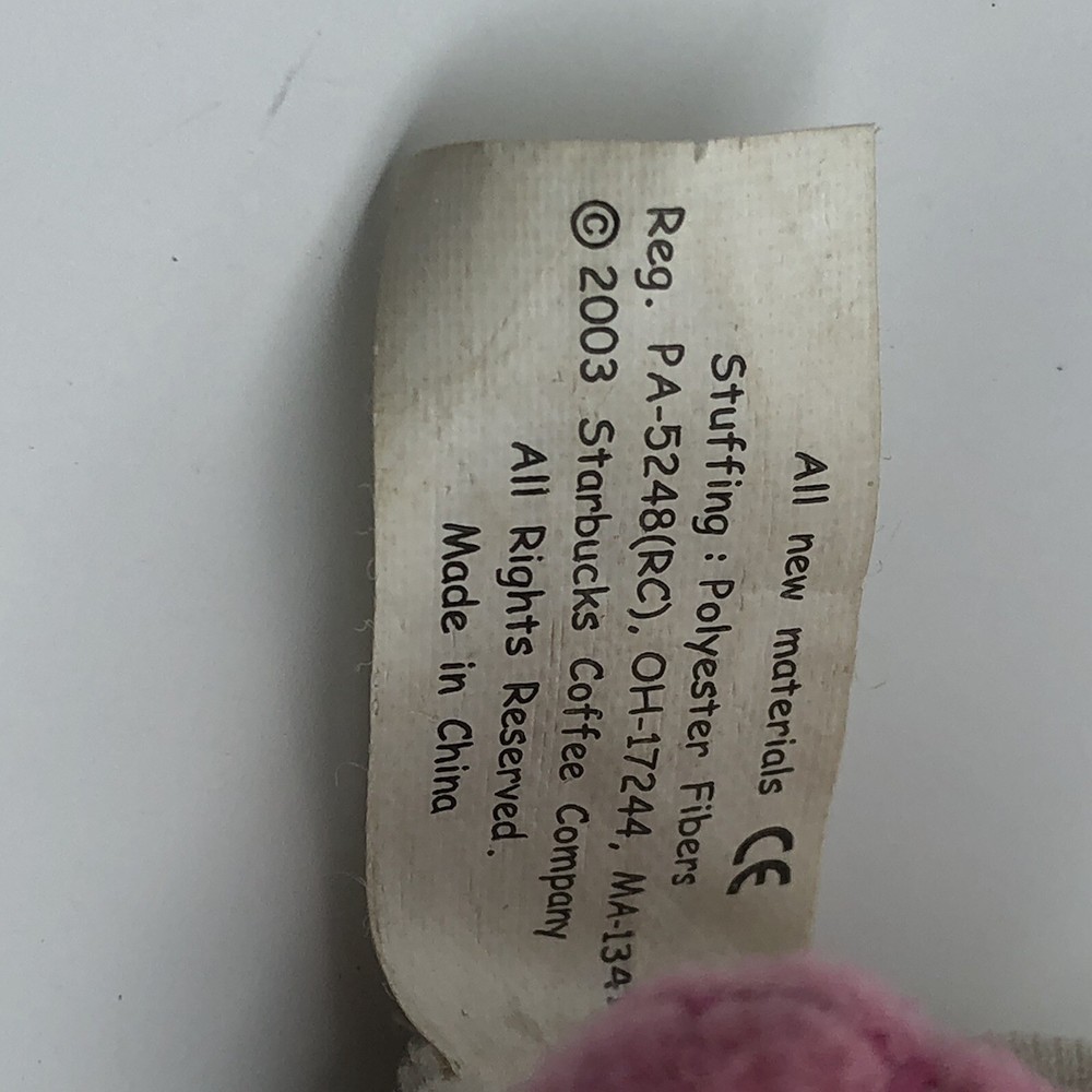 Vintage Starbucks mini lamb sheep finger puppet