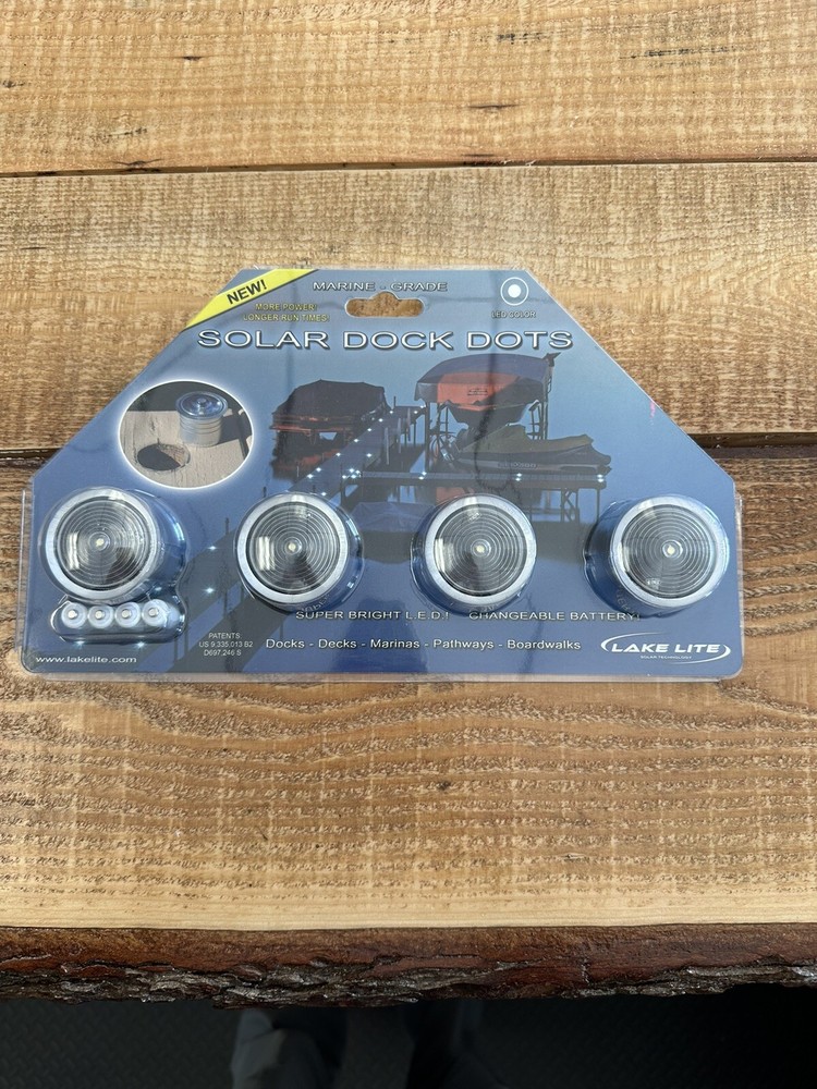 Solar Dock Dot Lights White