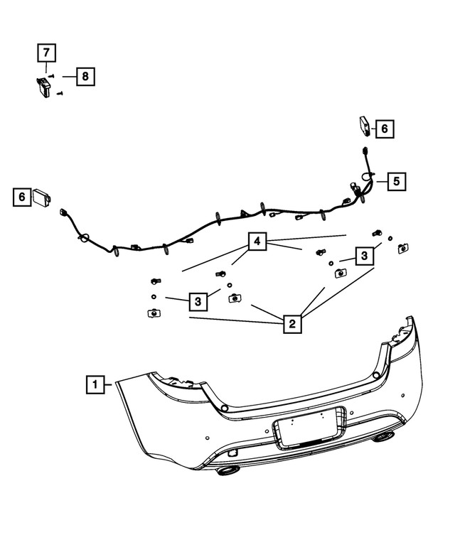 Genuine Mopar Blind Spot Detection Module 56038949AM