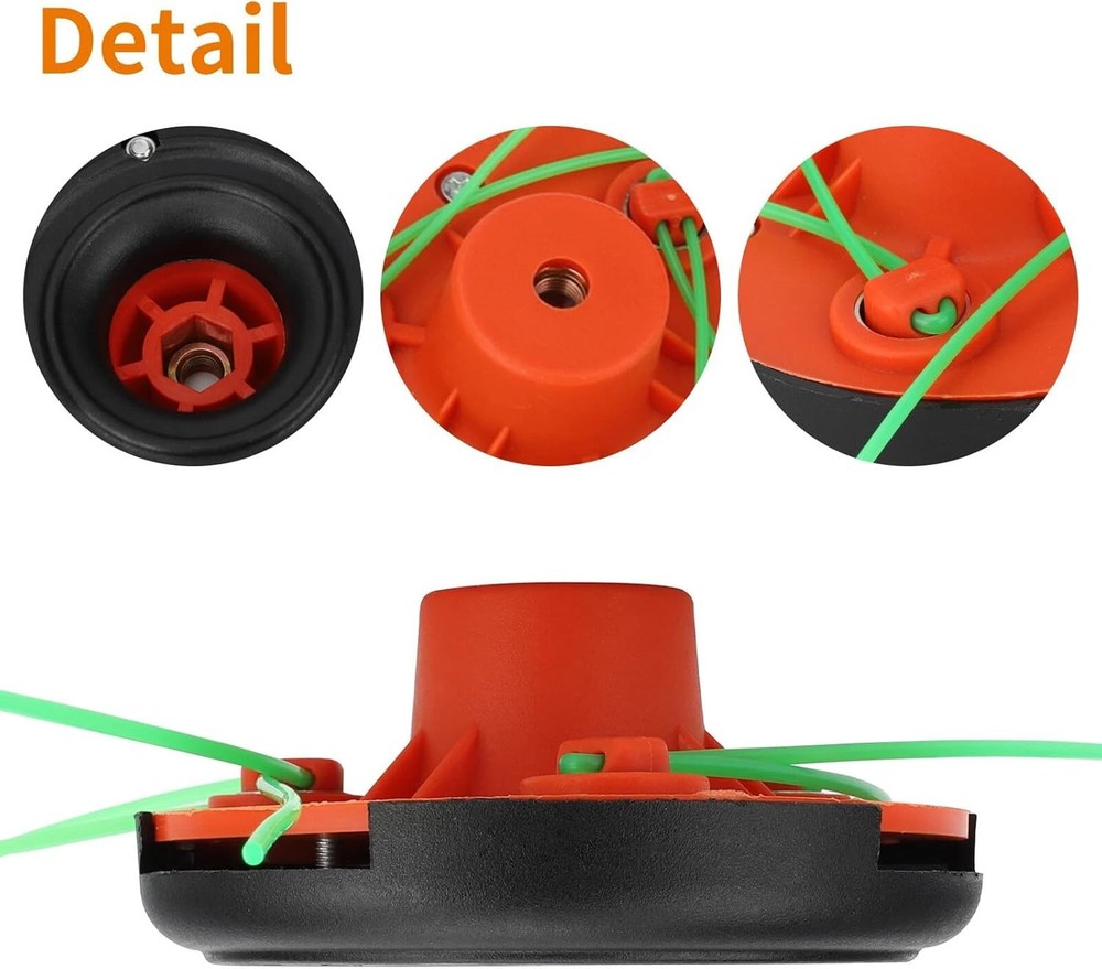 Universal Replace Lawn Trimmer Head for Weed Wacker, Garden Grass Cutting Tools