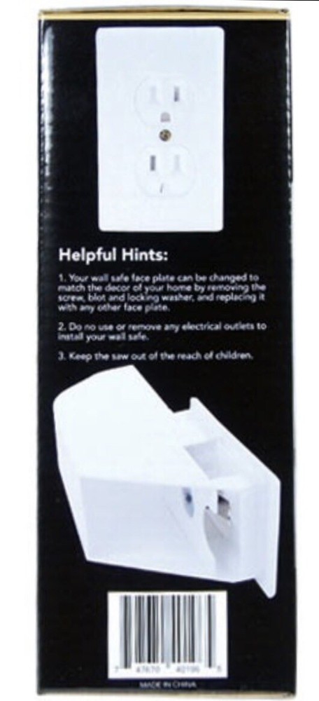 Wall Safe Electrical Outlet Socket Diversion Hidden Home Security Secret Stash