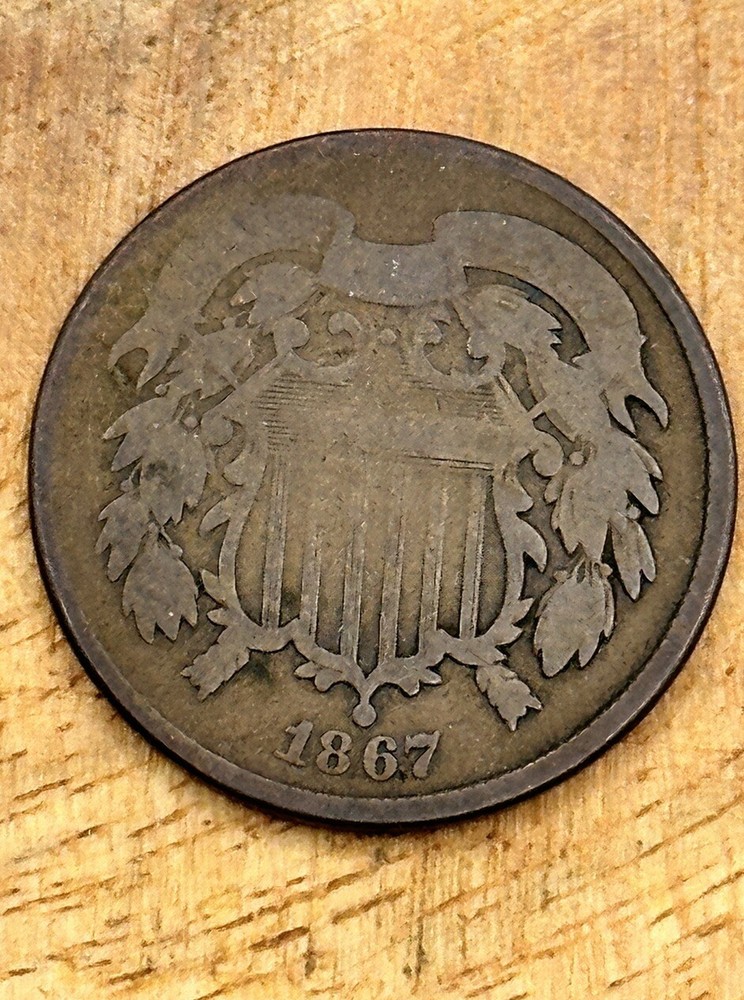 1867 TWO CENT PIECE #6256