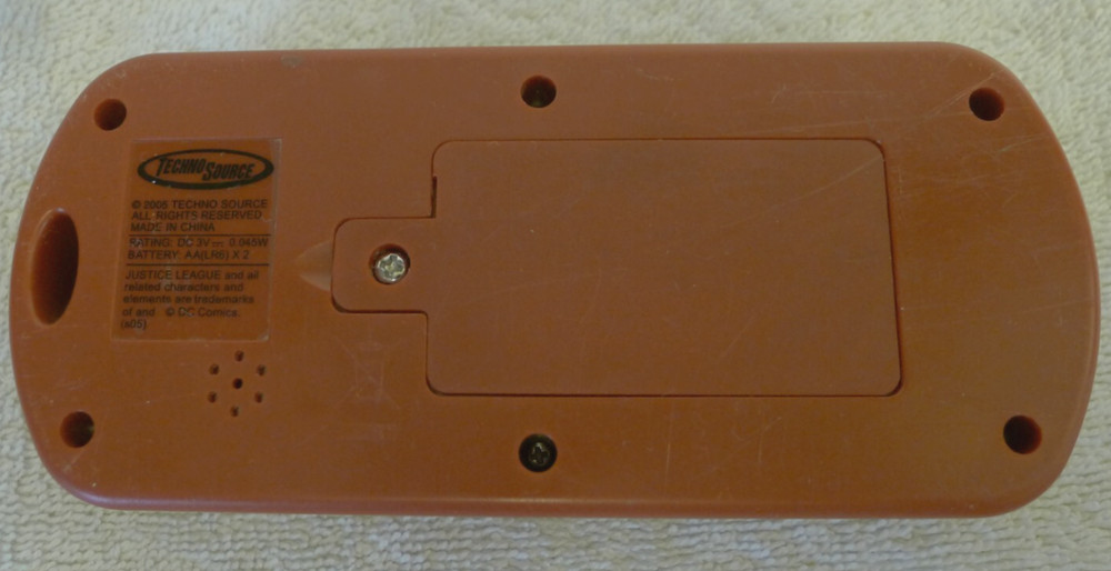 Justice League Save Planet Earth 2005 Techno Source Handheld Game - Tested