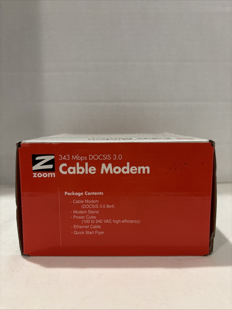 Zoom 343 Mbps DOCSIS 3.0 Cable Modem Model: 5341
