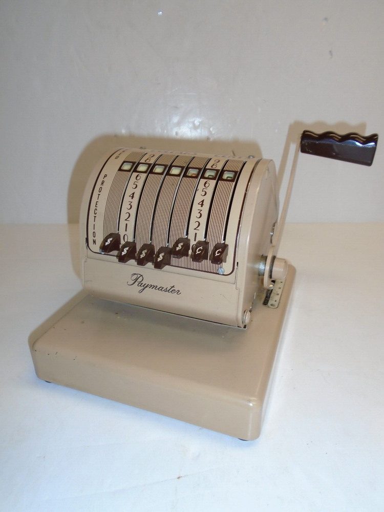 Vintage PAYMASTER CHECK PRINTER - Series X-550 - IT WORKS!