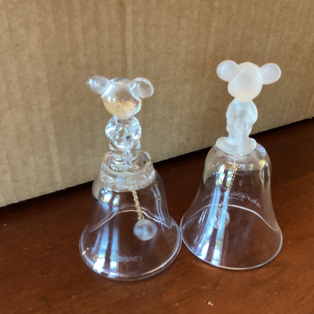Clear and frosted Mickey Mouse bells