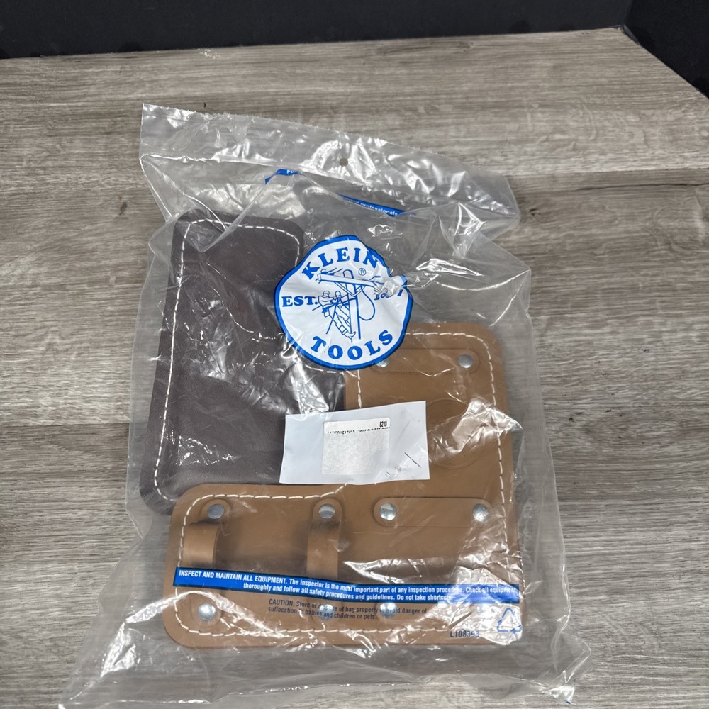 Klein Tools 8210 Leather Climber Pads Right Left Set Pole Tree Lineman