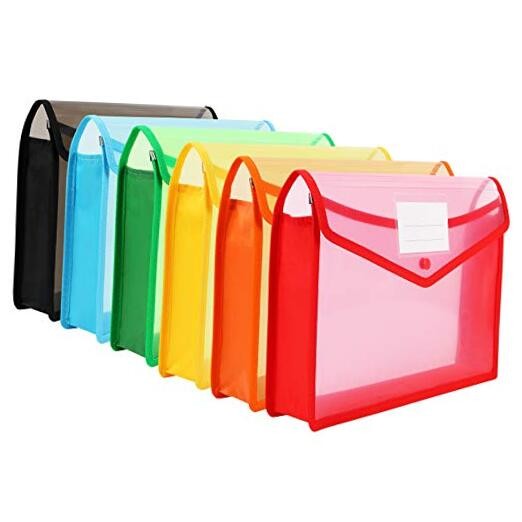 Plastic File Folder Poly Envelopes Expanding File Wallet Document Folder with