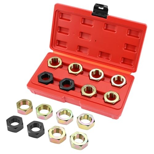 Axle Spindle Rethreading Tool Set, 8 Die Sizes, Compatible with 1-1/4"