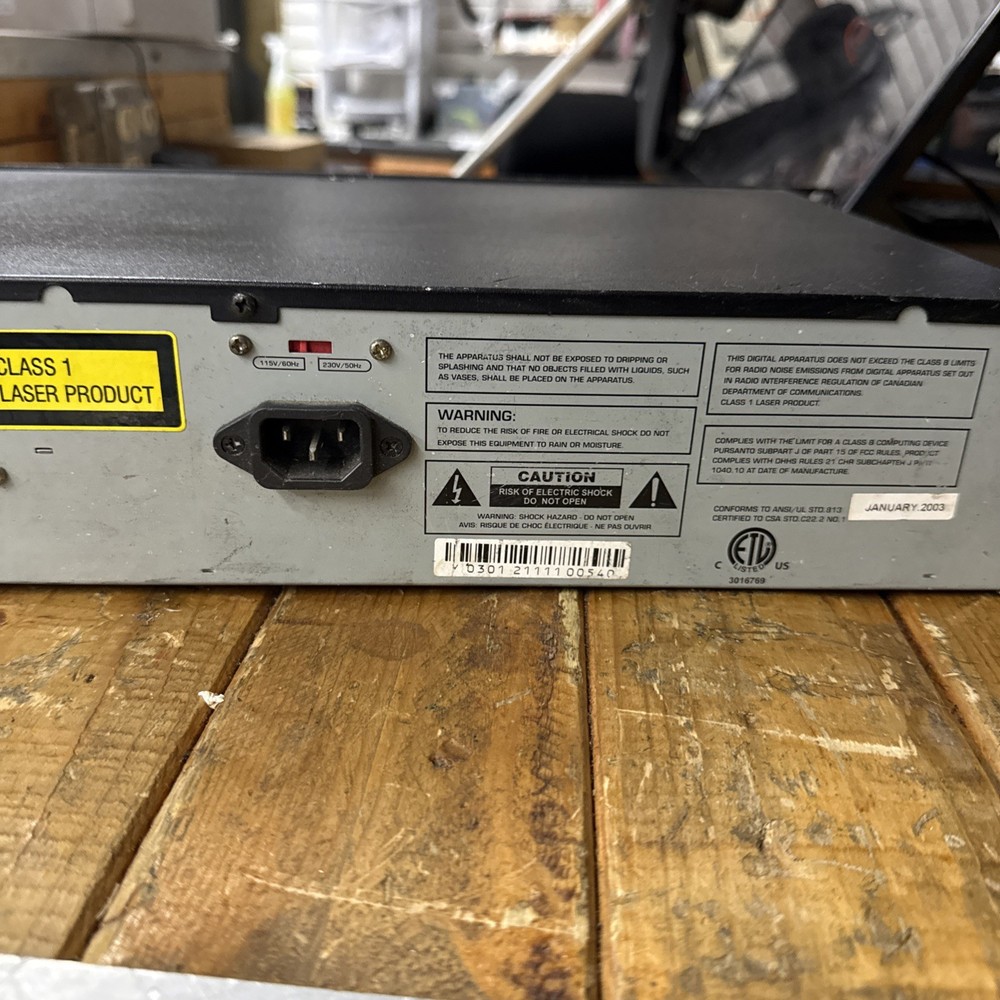 Numark CDN15 Rack Mount CD Player DJ Music Gear Stackable Black Great Quality