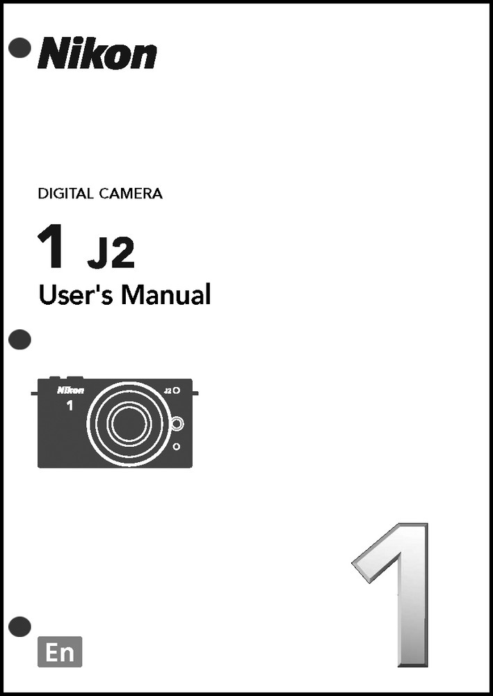 Nikon 1 J2  Digital Camera User Guide Instruction  Manual