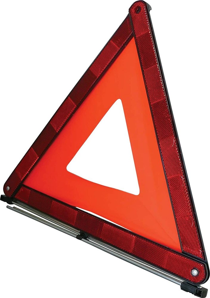 Safety Warning Triangle for Roadside Breakdowns Foldable Wind Tested