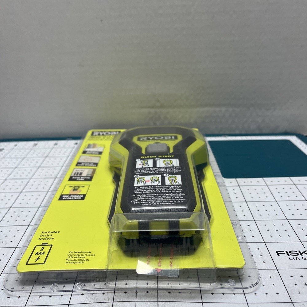RYOBI Whole Stud Finder Auto Depth Scan Tech Hand-Held Multiple LED