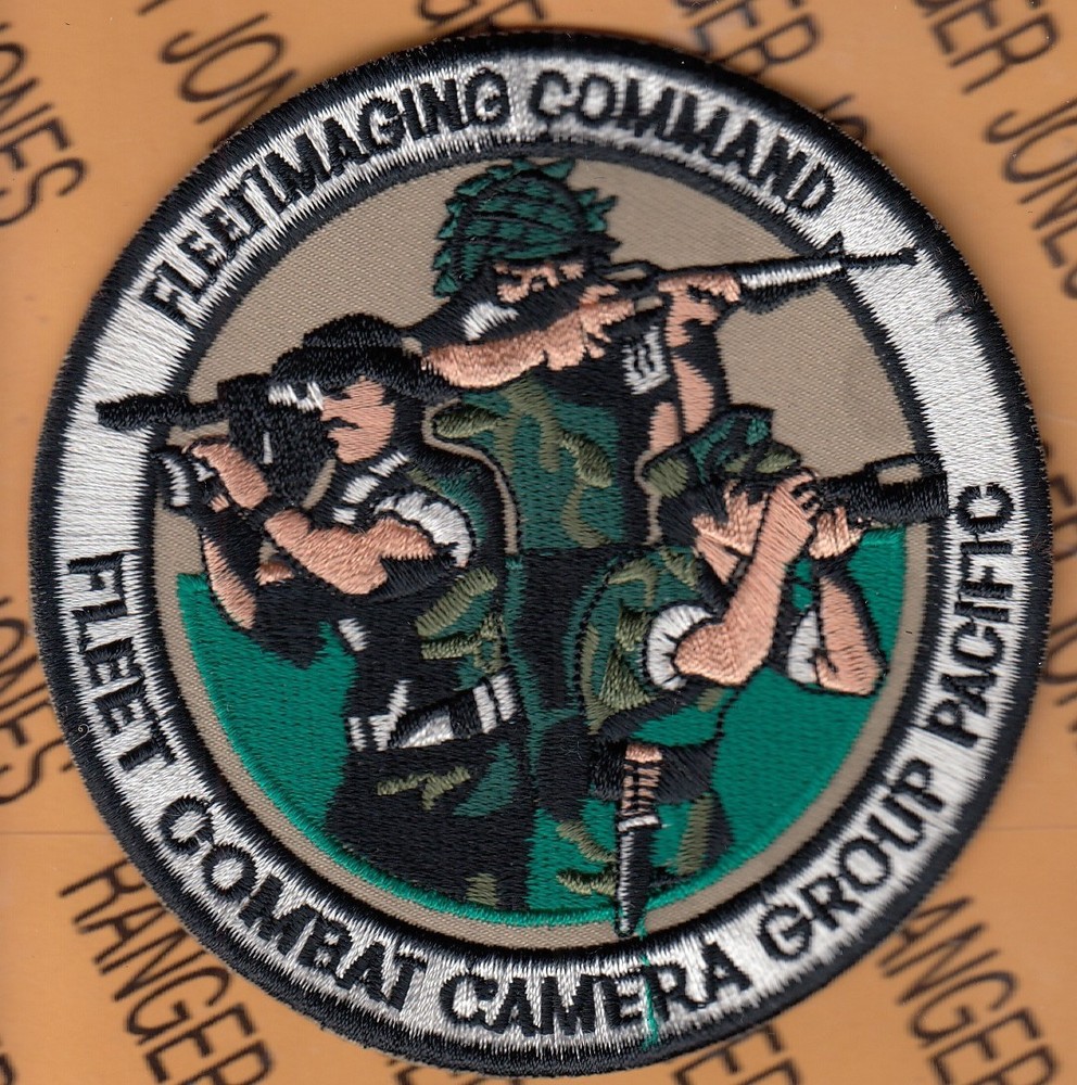 USMC Marine Fleet Imaging Command Combat Camera Group Pacific ~3.75" patch c/e