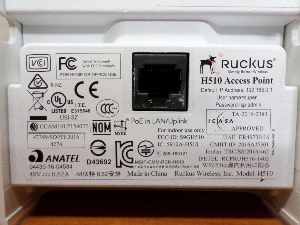 Ruckus H510 Wireless Access Point _ NO Mounting bracket
