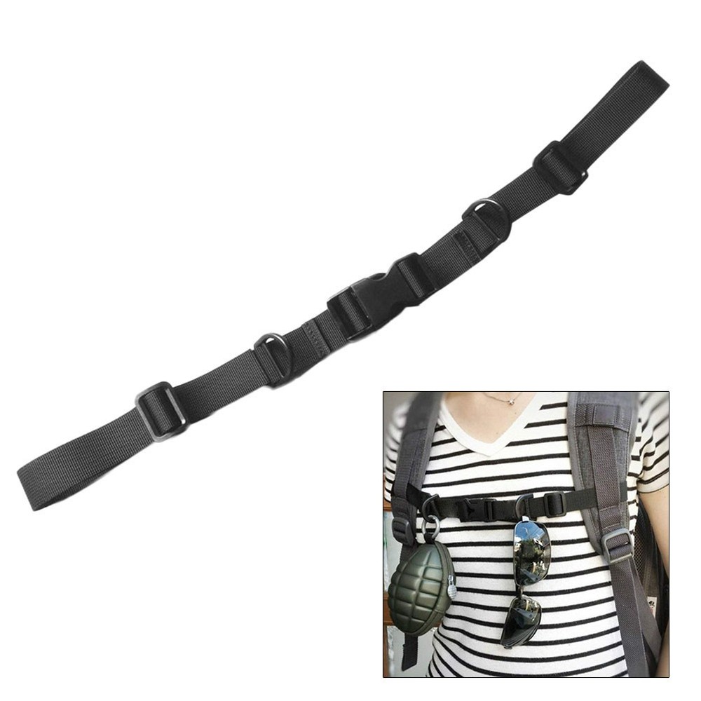 Adjustable Clips Backpack Straps Shoulder Fixing with Chest Belt