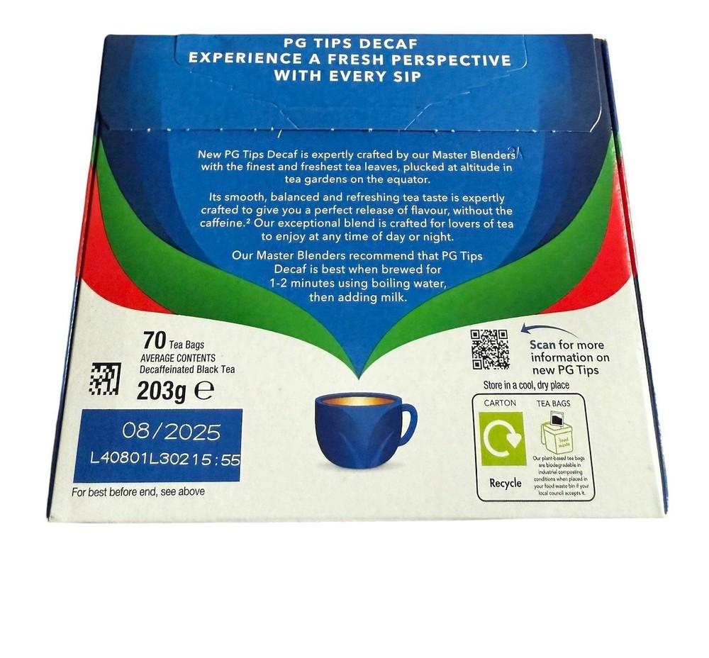 PG Tips Decaf 70 Tea Bags