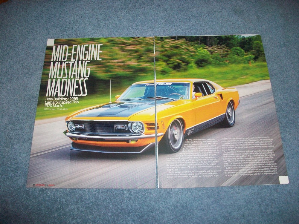 1970 Mach 1 Mustang Fastback Custom Article "Mid-Engine Mustang Madness"