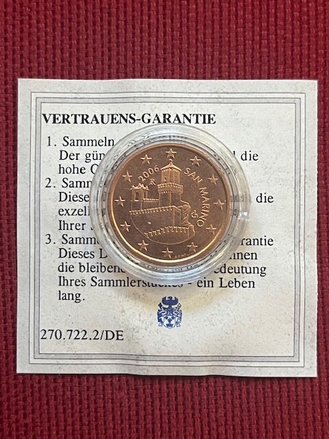 San Marino 5 cent 2006 UNC