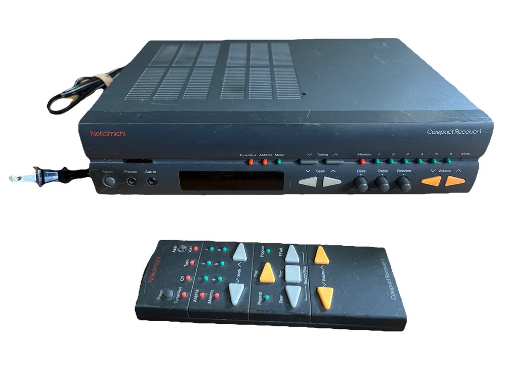 Nakamichi Compact Receiver 1 w/ Original Remote Control - Tested
