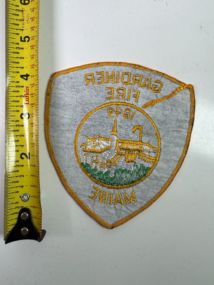Gardiner Fire Maine ME Patch O6