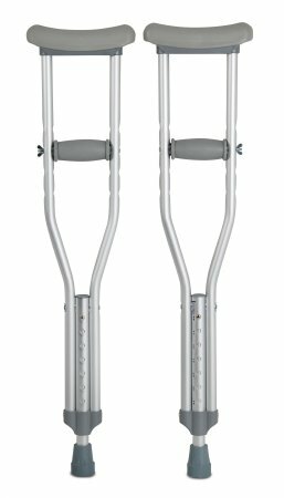 McKesson Aluminum Underarm Crutches