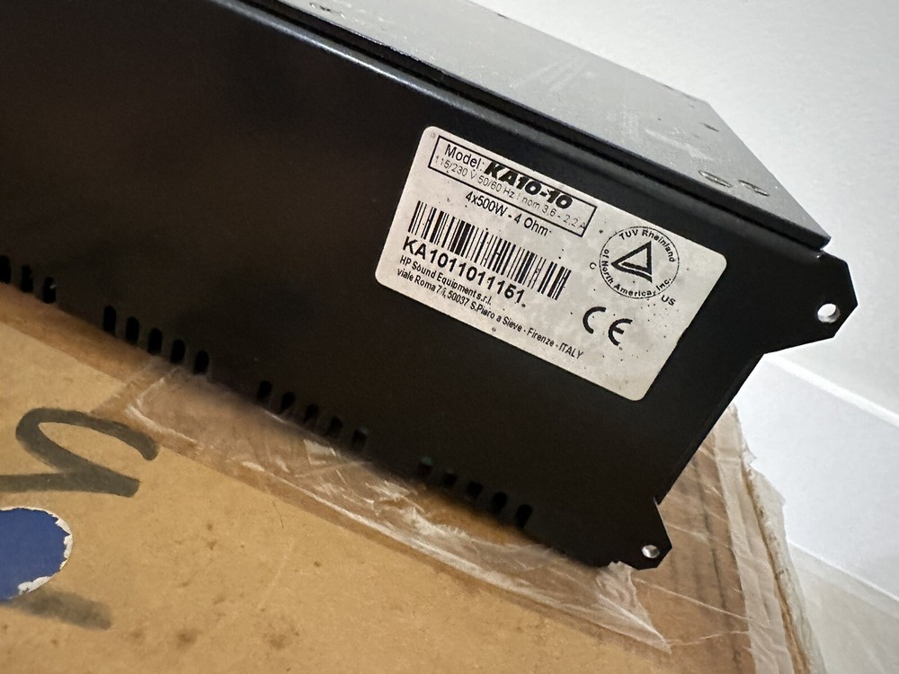 K-Array KA10-10 500w x 4 Channels Digital Power Amplifier EUC